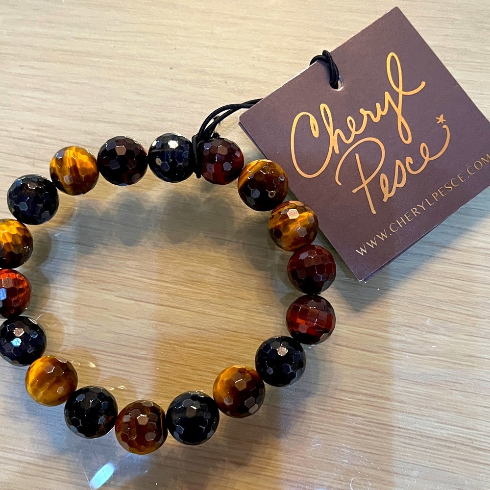 Tortoise Bead Elastic Bracelet